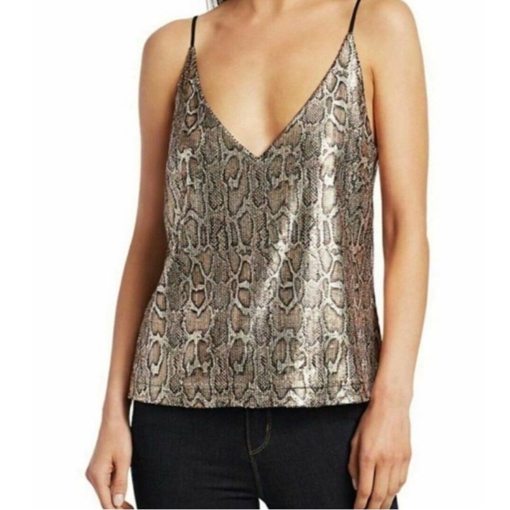 L'AGENCE Snake Print Camisole